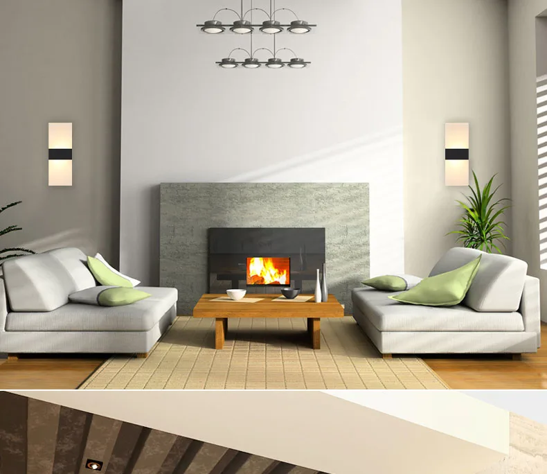 Современная приглушаемая светодиодная настенная лампа 2015 16 Вт 40x16 см