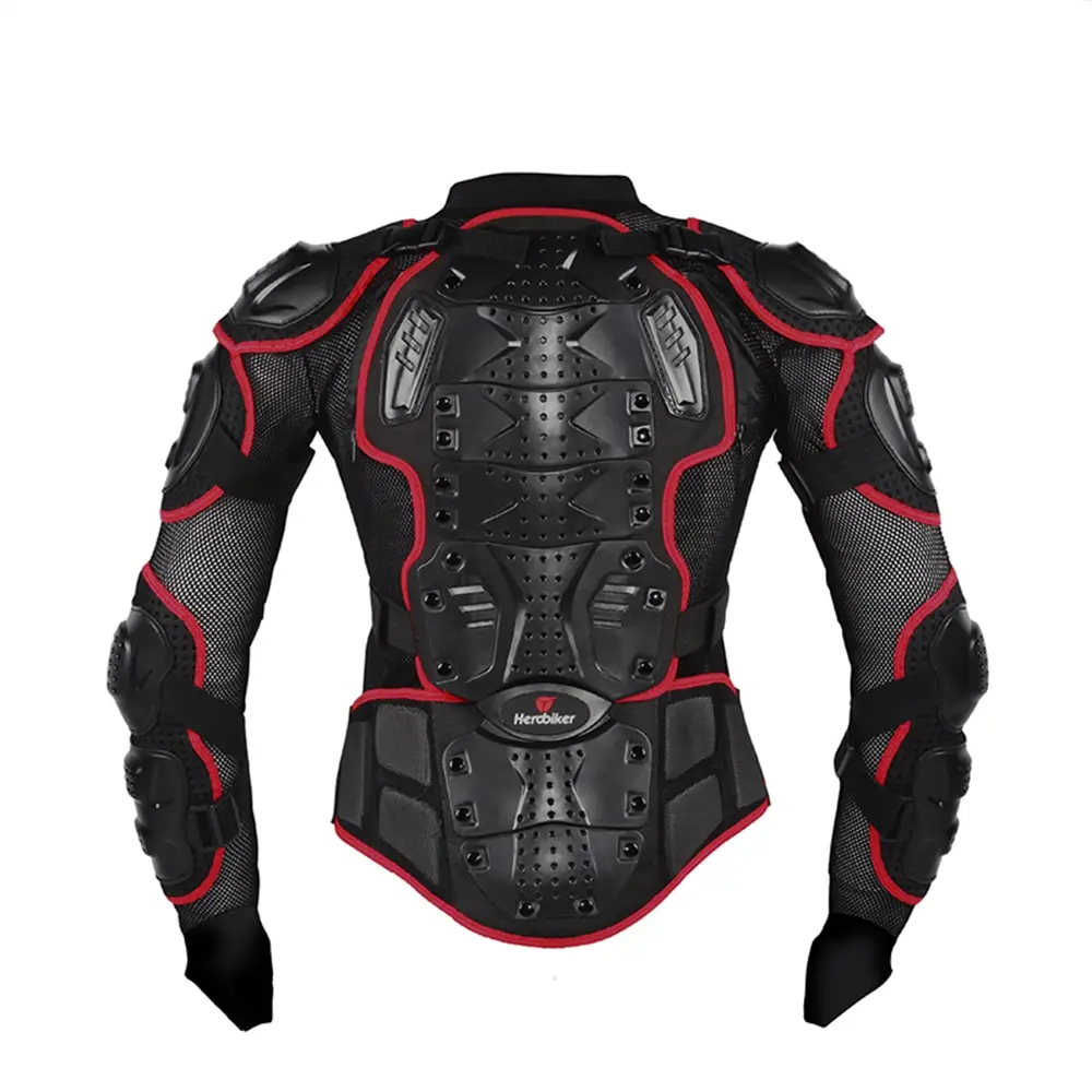HEROBIKER, красный, мотокросса, мотоцикла, защита тела, мотоциклетная куртка+ шорты, штаны+ защитное снаряжение, наколенники+ перчатки