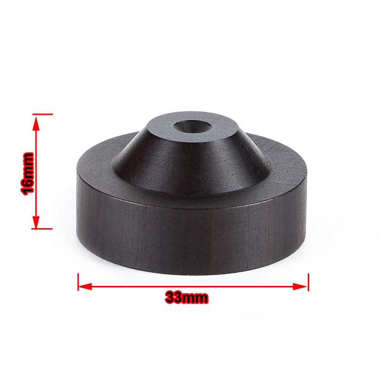 33mm Ebony Adjustable Speaker Spike Pad Loudspeaker Box Amplifier Shockproof Stand Isolation Feet Base #2 | Электроника