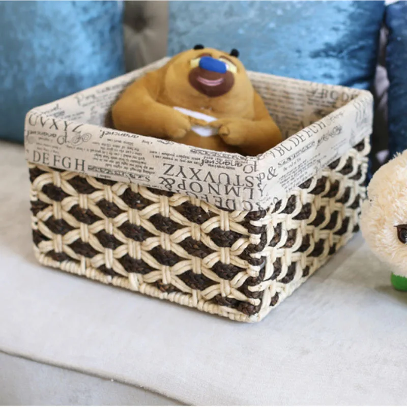 Сельская декоративная настольная корзина для хранения винтажная Ретро белья