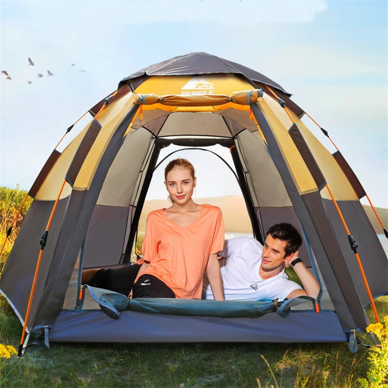 5-8 Person 283*283*168cm Ultralight Large Camping Tent Waterproof Windproof Automatic Tent Camping Travel Hiking Outdoor Tents