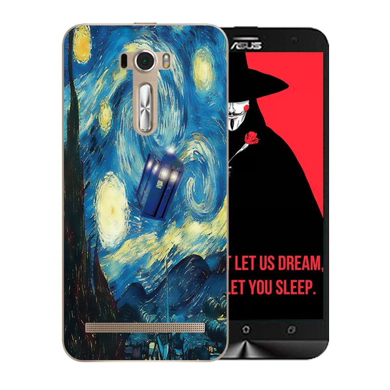 Soft TPU Case for Asus ZenFone 2 Laser ZE550KL 5.5inch Van Gogh Pattern Cover Zenfone Ze551kl Z00LD |