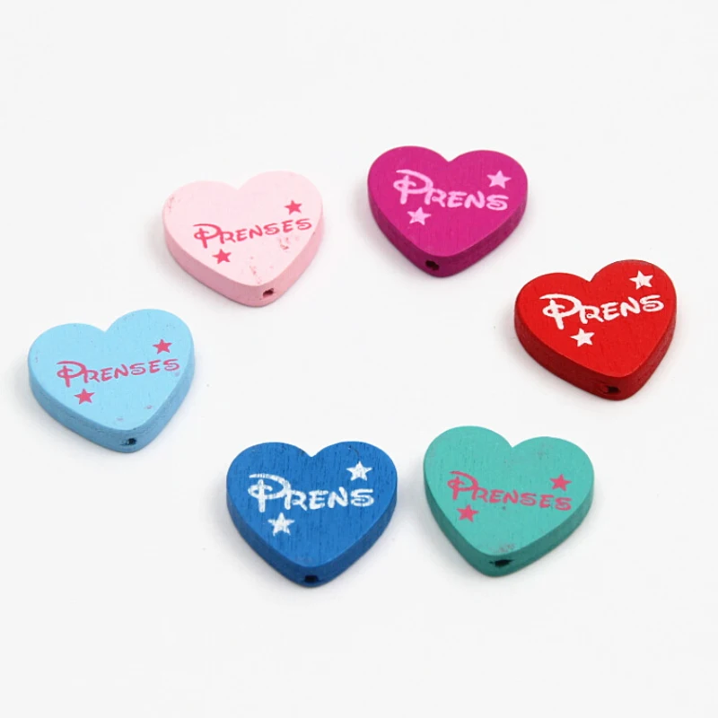 30 шт. деревянные бусины в форме сердца 21 х23 мм|beads spacers beads|heart wooden beadsspacer beads |