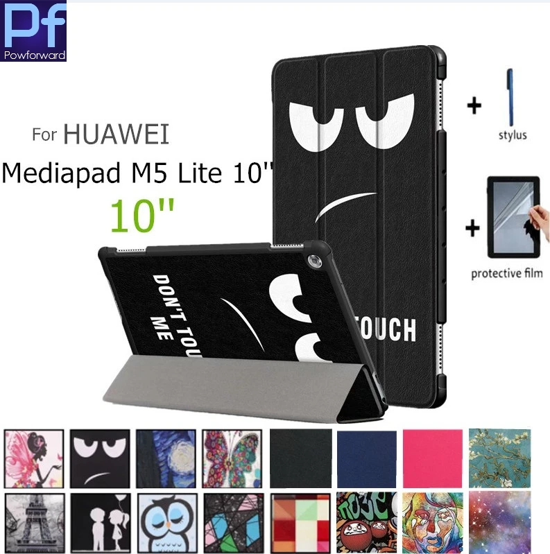 

Чехол 3 в 1 из искусственной кожи для Huawei MediaPad M5 lite 10, чехол для планшета Huawei Mediapad M5 lite 10 BAH2-W19/L09/W09, чехол 10,1 дюйма