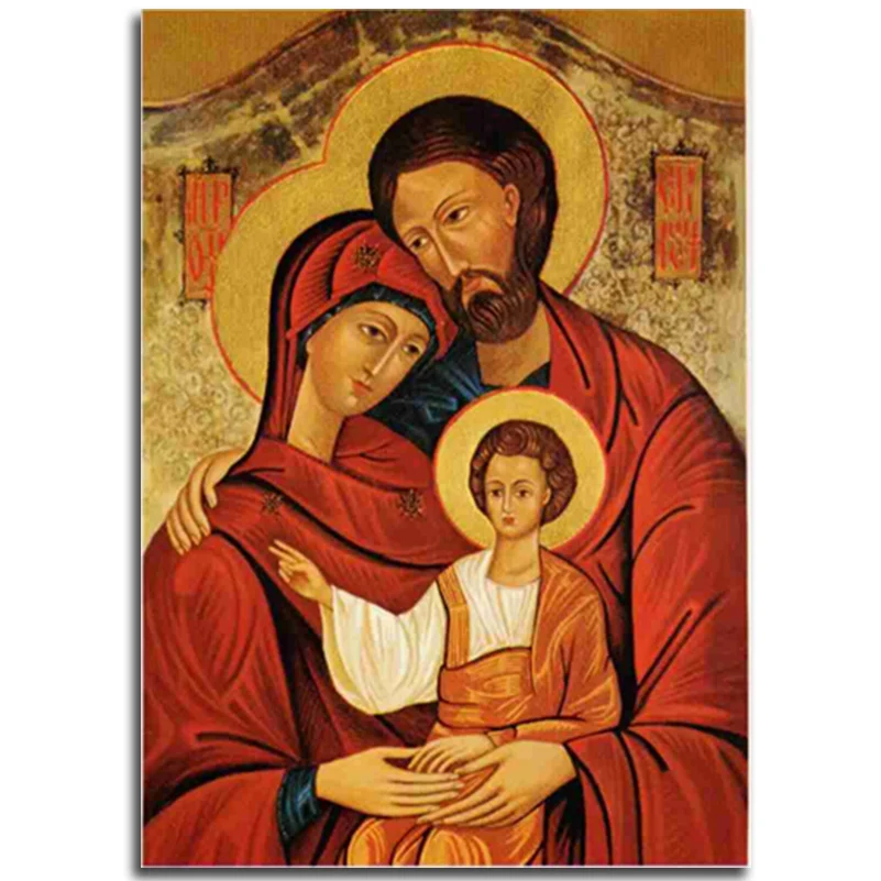 Алмазы мозаика православный крест с вышивкой крестиком Наборы Мадонны и ребенка