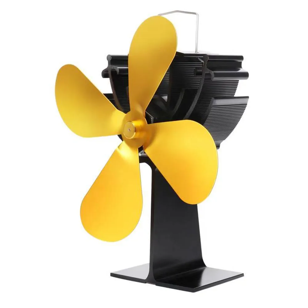 Вентилятор для камина бесшумный 4 Лопастной вентилятор большого размера с