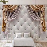beibehang custom photo 3d wallpaper mural 3d european style curtain soft pack tv background wall wall papers home decor
