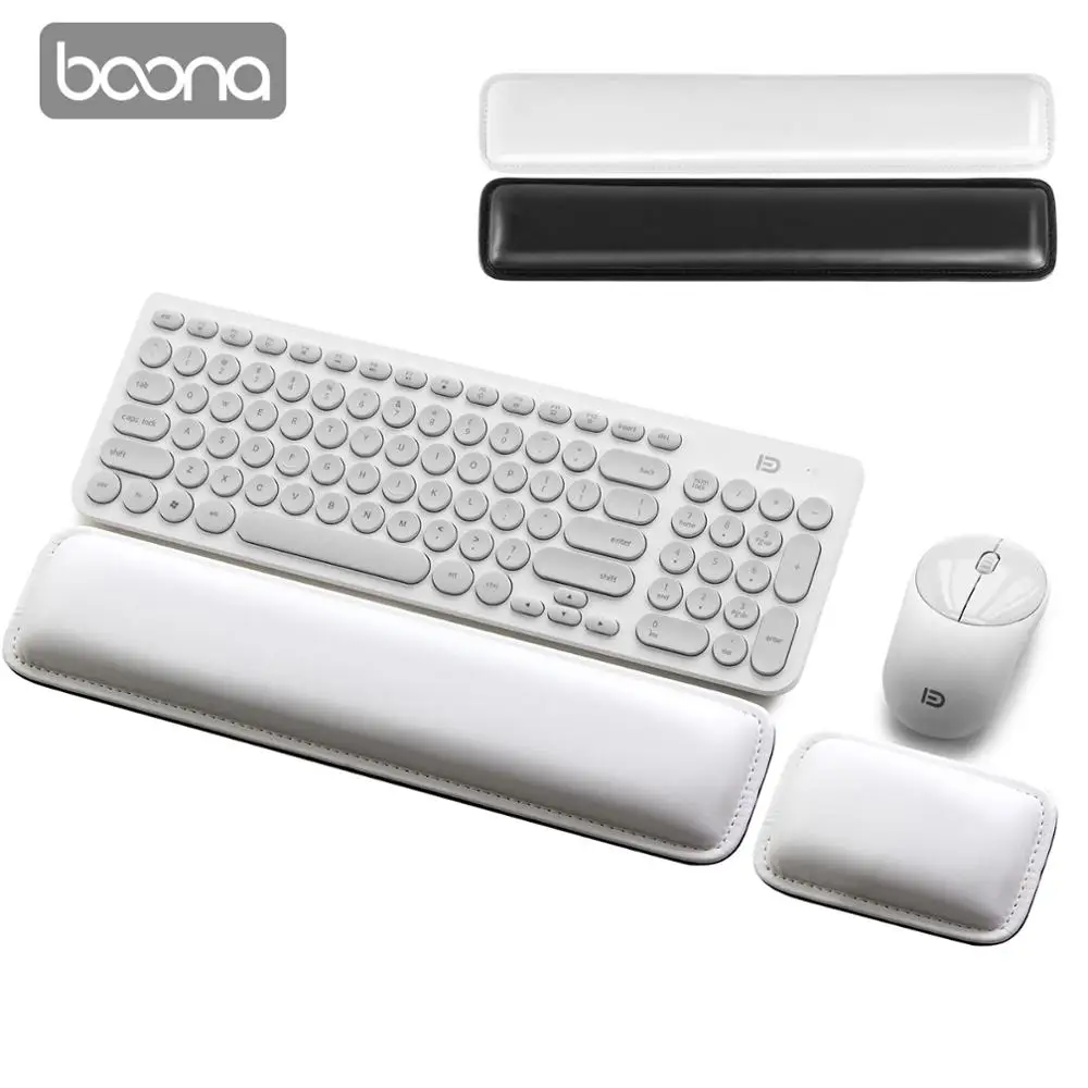 Boona Foam PU удобный легкий коврик для клавиатуры и коврик для мыши подставка для запястья поддержка для компьютера и ноутбука