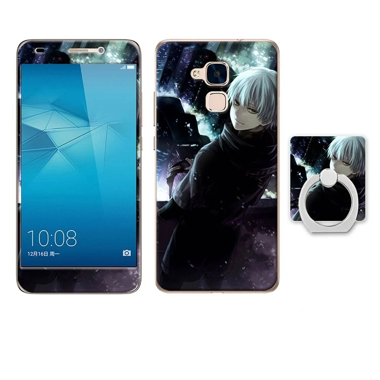 Мультяшный чехол для huawei Honor 5C, чехол с кольцом на палец, мягкий силиконовый чехол для huawei Honor 5C GT3, чехол из закаленного стекла - Цвет: 16