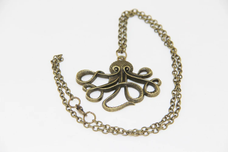Винтажное ожерелье с подвеской в виде пиратов Карибского осьминога 20 шт./лот
