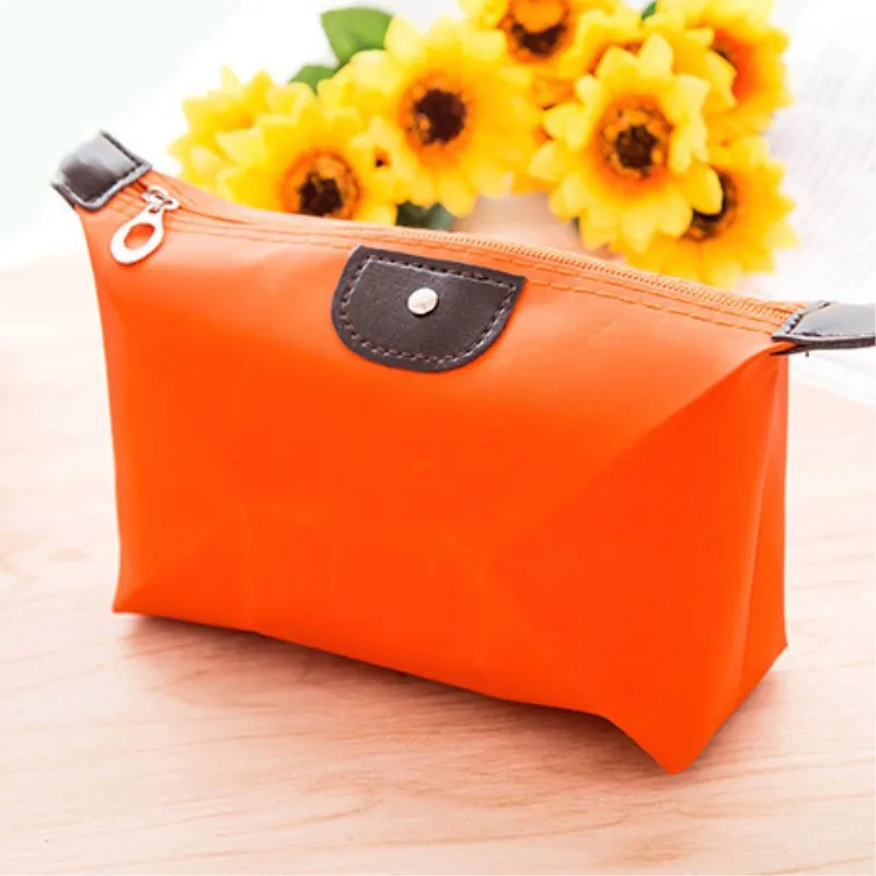 Orange Женская косметичка для путешествий, косметичка, сумка, клатч, сумочка, кошелек, чехол, косметичка, сумка для косметики, Органайзер - Цвет: Orange