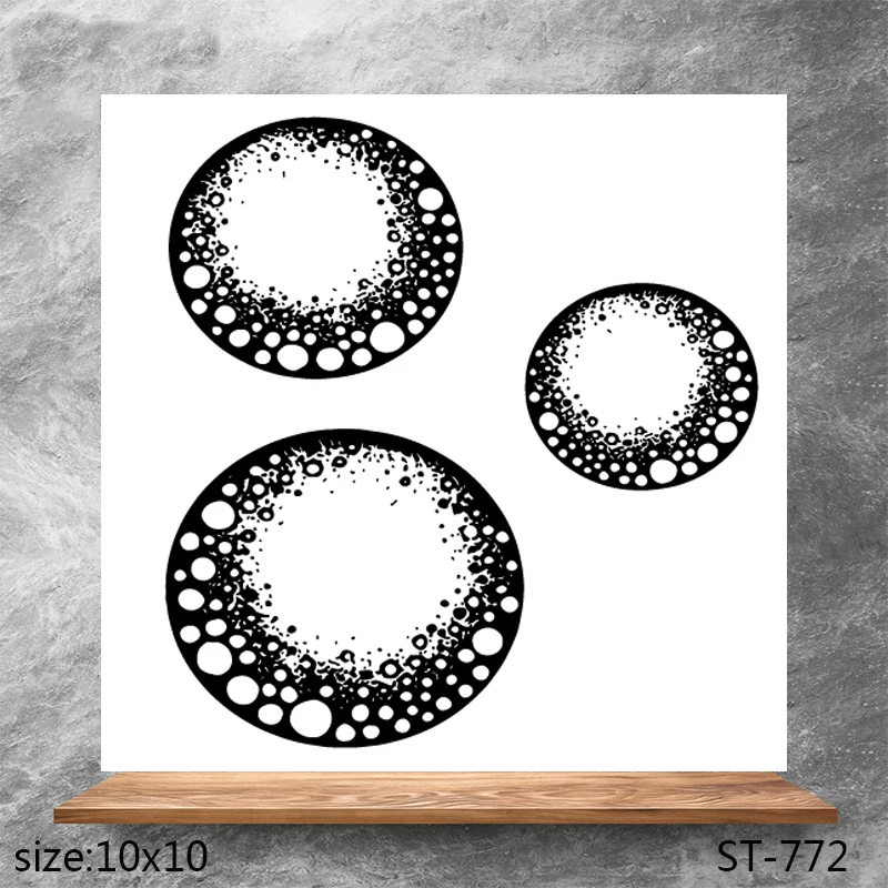 

ZhuoAng Dilapidated black hole Transparent Seals for DIY scrapbooking photo album Clear Stamps