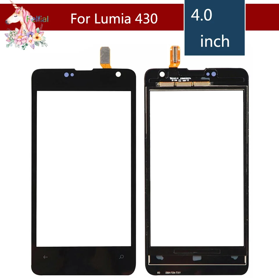 4 0 &quotдля Nokia Microsoft Lumia 430 N430 жк сенсорный экран дигитайзер сенсор внешнее стекло