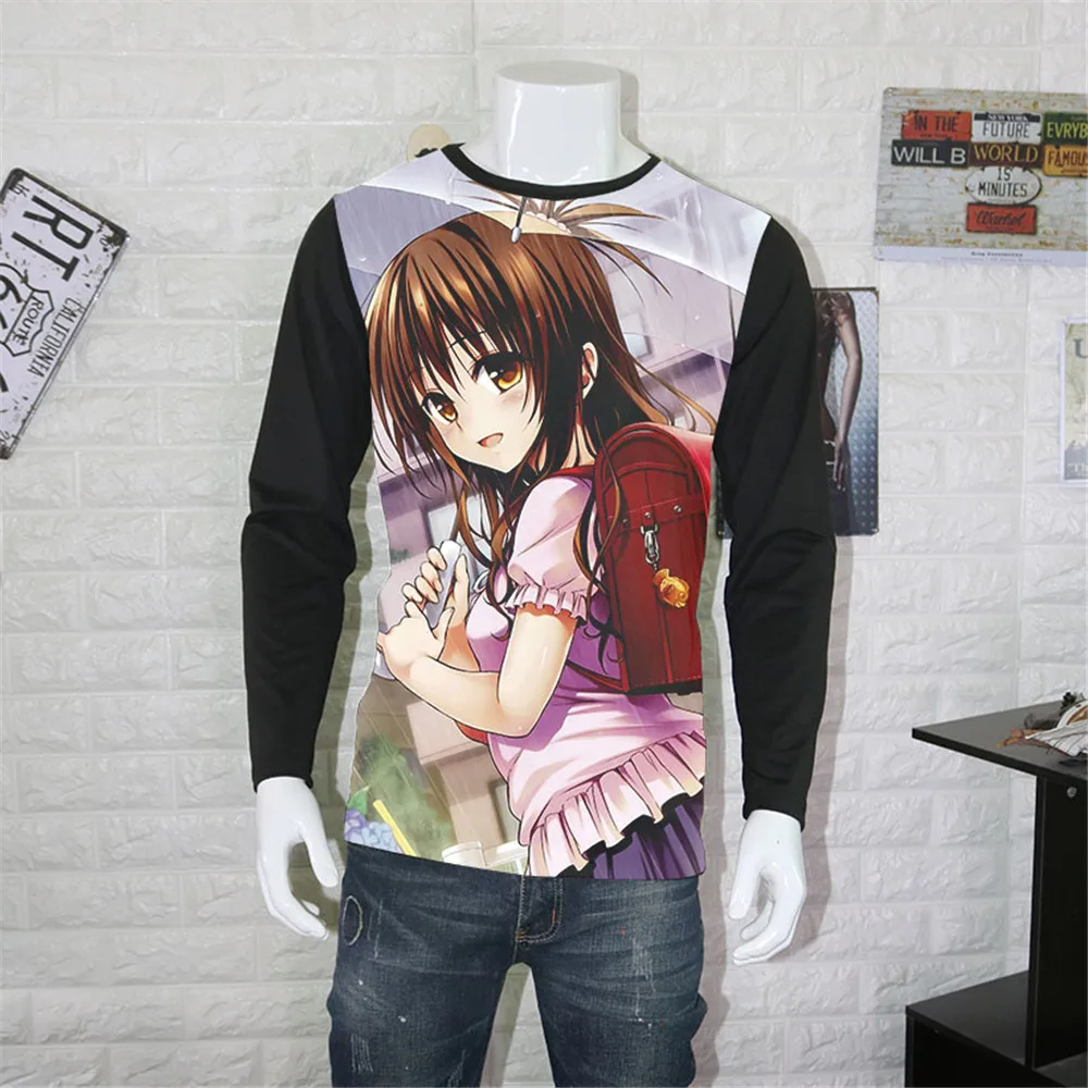 Японская аниме рубашка для косплея To Love-Ru футболки в разных стилях Золотая