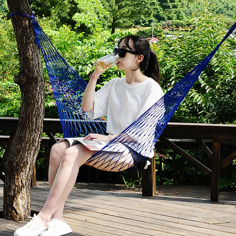 Сверхлегкий сетчатый гамак портативный 9 нитей Зеленый Нейлоновый Канат садовый