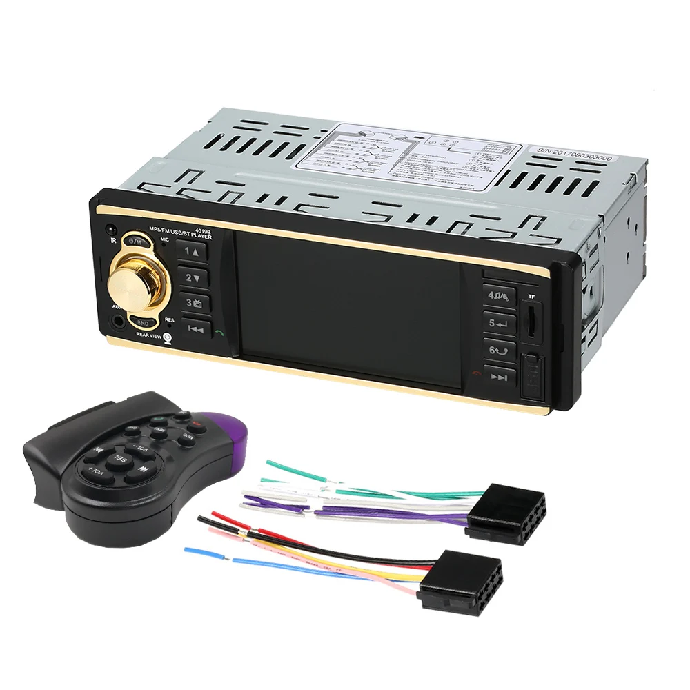 Автомагнитола 1DIN 4 1 дюйма MP5 плеер TFT HD мультимедиа развлечения BT USB/TF FM Aux вход