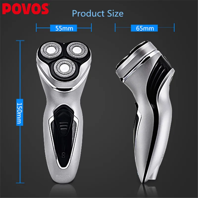 Горячая POVOS Прямая Продажа с фабрики Перезаряжаемые электробритва для острая