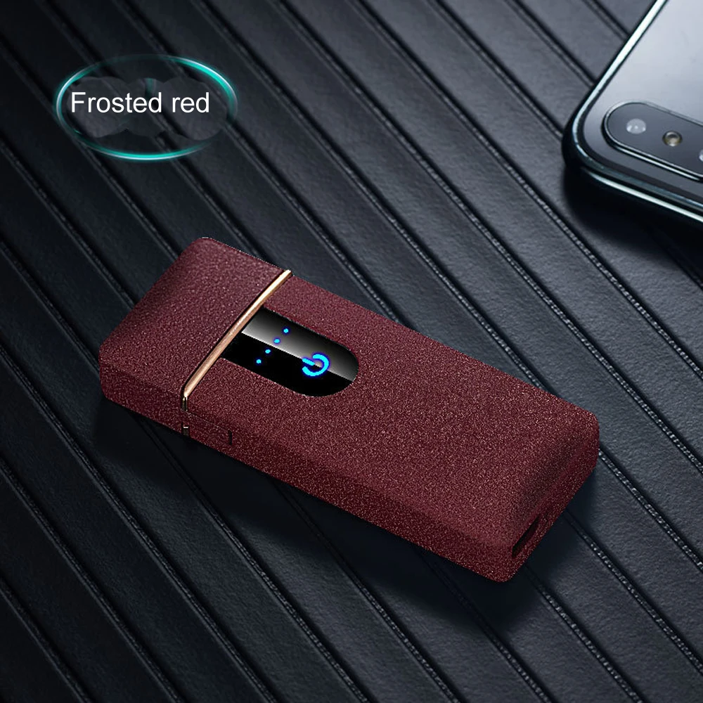 1 шт. сенсорный переключатель Turbo USB зарядка Зажигалка сигареты для курения сигареты Электронная зажигалка хороший подарок