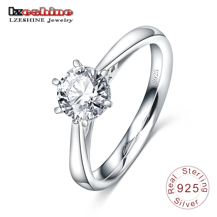 LZESHINE Новое модное элегантное Оригинальное кольцо из стерлингового серебра 925