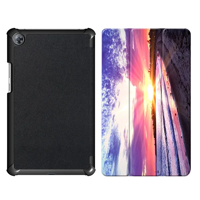 MTT морской пейзаж из искусственной кожи чехол Медиа Pad M5 8,4 ''планшет Fundas защитная кожа для huawei MediaPad M5 8,4 SHT-AL09 SHT-W09 - Цвет: WH001