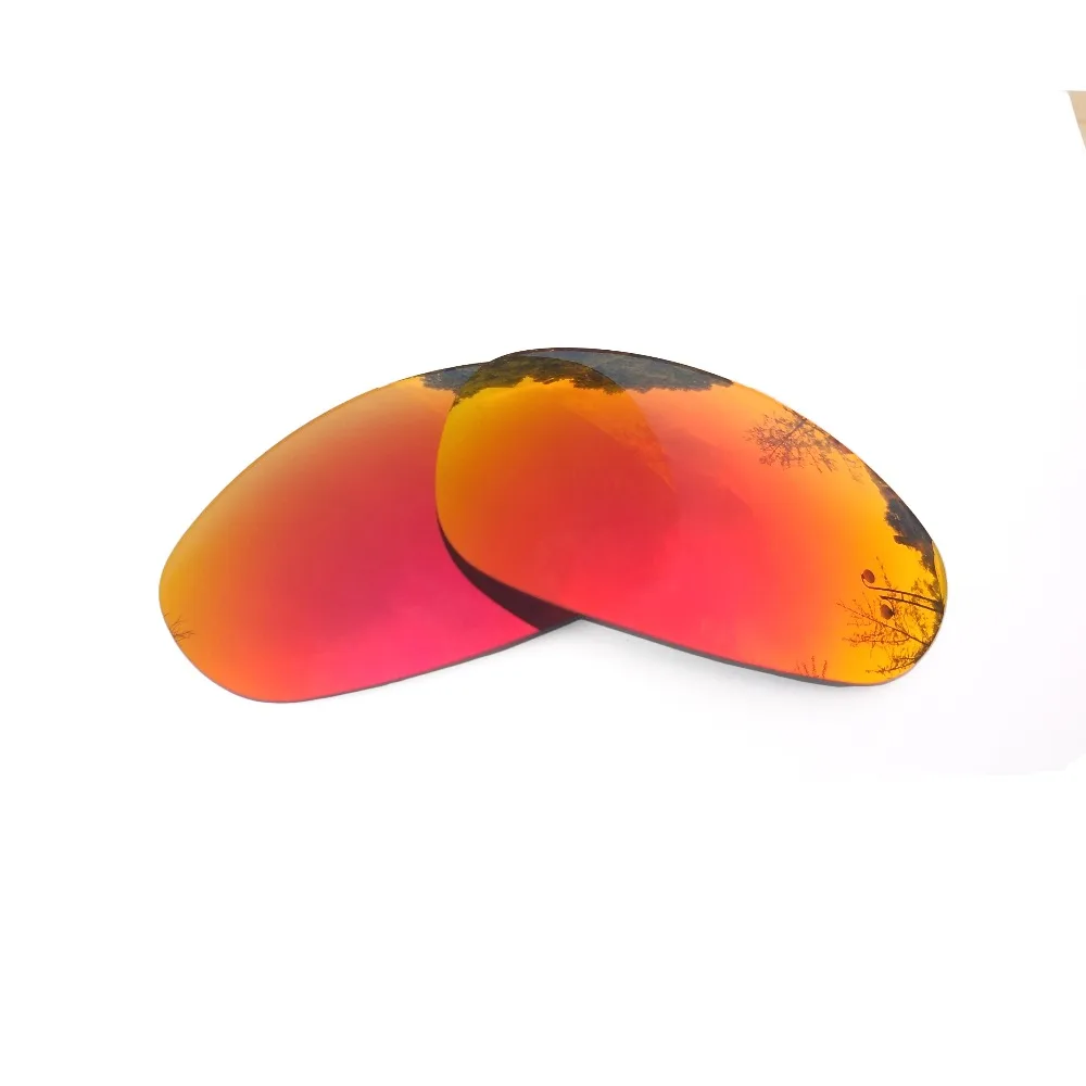 Black & Orange Red Mirrored Polarized Replacement Lenses for Juliet Frame 100% UVA & UVB