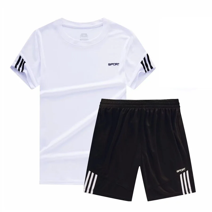 Комплект мужской одежды из двух предметов: футболка и шорты спортивный костюм