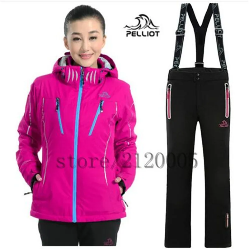 

Free shipping French Pelliot Ski Suit More Authentic Outdoor Waterproof Winter Warm Breathable Double Plate Ski Jacket And Pant