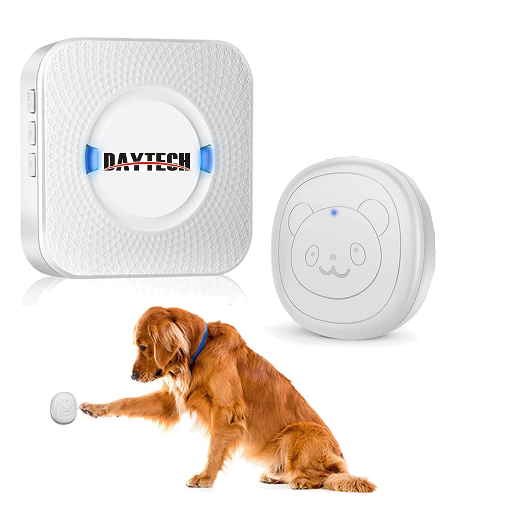 

DAYTECH Wireless Doorbell for Pets Dog Door Bell Wireless Doggie Doorbell for Potty Training with Touch Button（CC01-CB02）