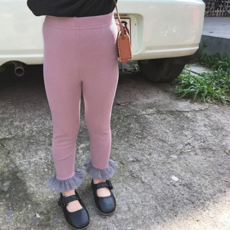 Мода 2019 года детские леггинсы колготки для девочек корейские Детские эластичные