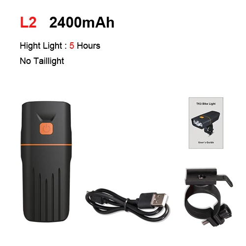 Set 1 L2 2400 mAh NEWBOLER 2400LM высокое светильник 10 час передняя фара для велосипеда светильник usb-фара для светильник Горный Дорожный велосипед вспышка светильник IPX-6 Водонепроницаемый 5 V/1A - Цвет: Set 1 L2 2400 mAh