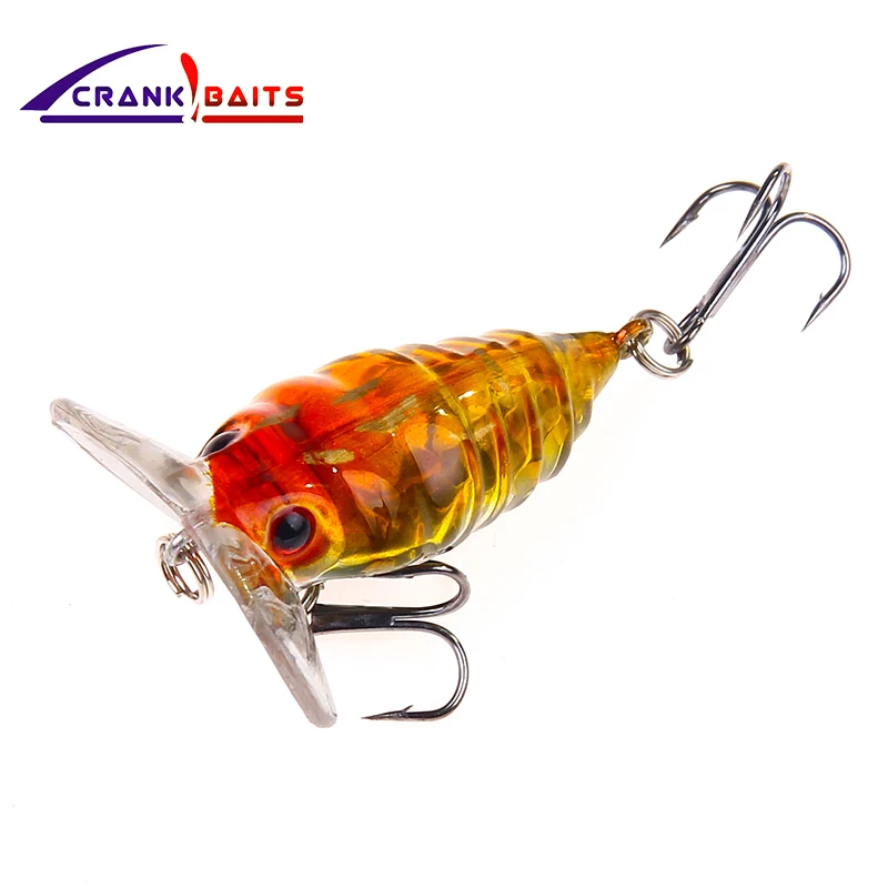 Кривошипные приманки 1 шт. воблер рыболовная приманка с 6 # крючками плавающая