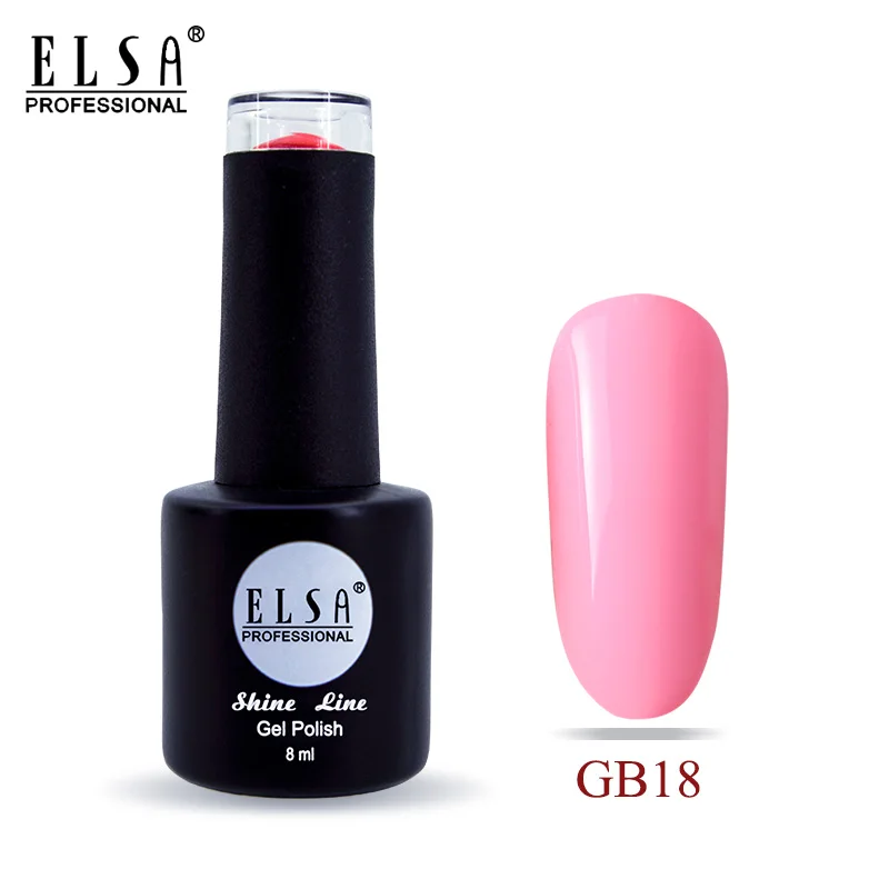 GB18 Elsa 8 мл Гель-лак для ногтей для маникюра полуперманентный Vernis верхнее покрытие УФ светодиодный Гель-лак впитывающийся художественный Гель-лак для ногтей - Цвет: GB18