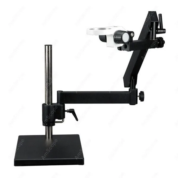 

Articulating Stand Microscope--AmScope Supplies 7X-45X Articulating Stand Zoom Microscope with Base Plate + Ring Light