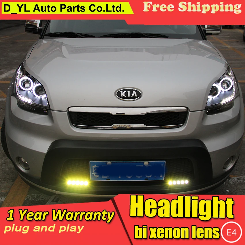 Автомобильная фара DY_L для стайлинга Kia Soul 2010 2013 светодиодный светодиодные фары DRL
