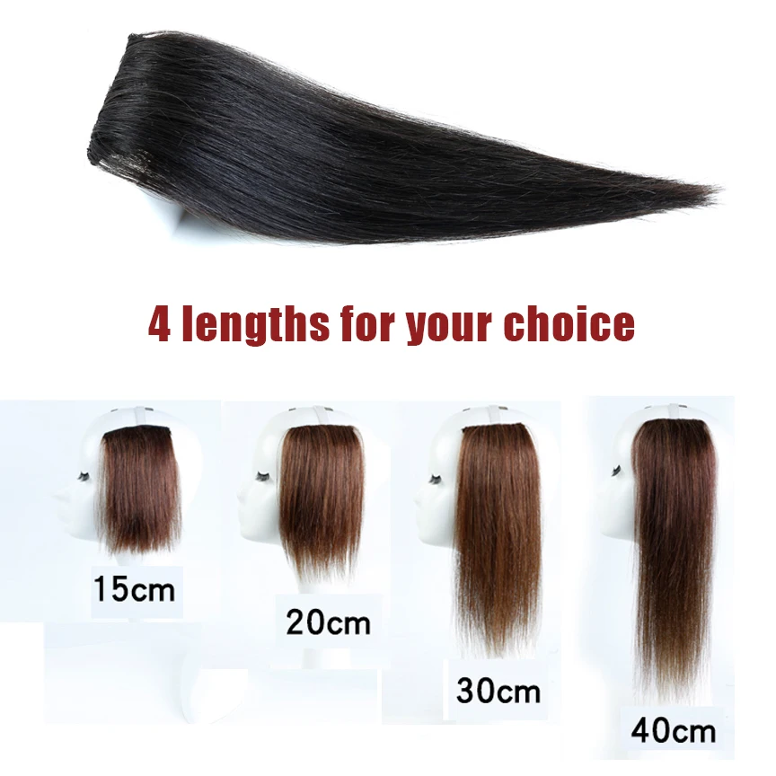 SalonChat, 8 дюймов, 12 дюймов, 16 дюймов, Remy, на заколках, 1 штука, 2 клипсы, человеческие волосы для наращивания, 50 г, на заколках, волосы на заколках, натуральный цвет, коричневый цвет