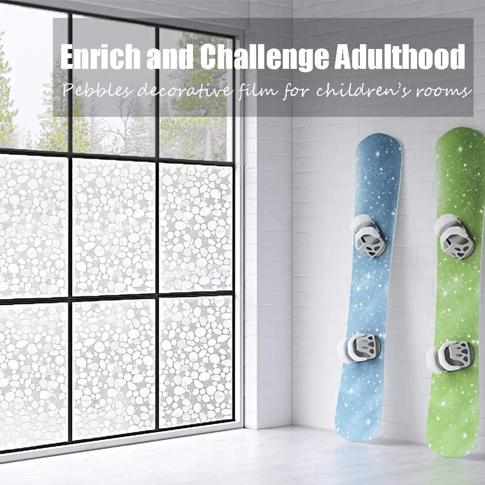 Funlife 45x200 см 3D оконная пленка декоративная стеклянная для дома/офиса без клея