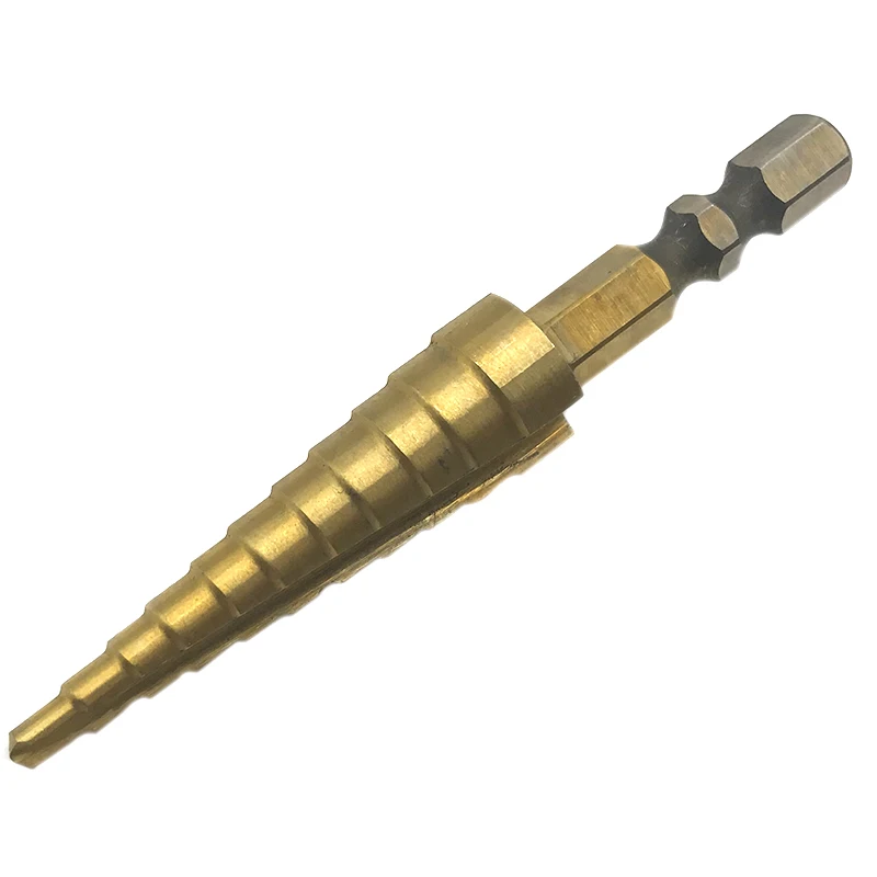 3-12mm Gold Гитарный мост штырьковое отверстие ручной расширитель звукосниматель lutier инструмент Т-образная стальная ручка коническая 6 рифленая фаска Reaming DIY работник по дереву - Цвет: 3-12mm Gold