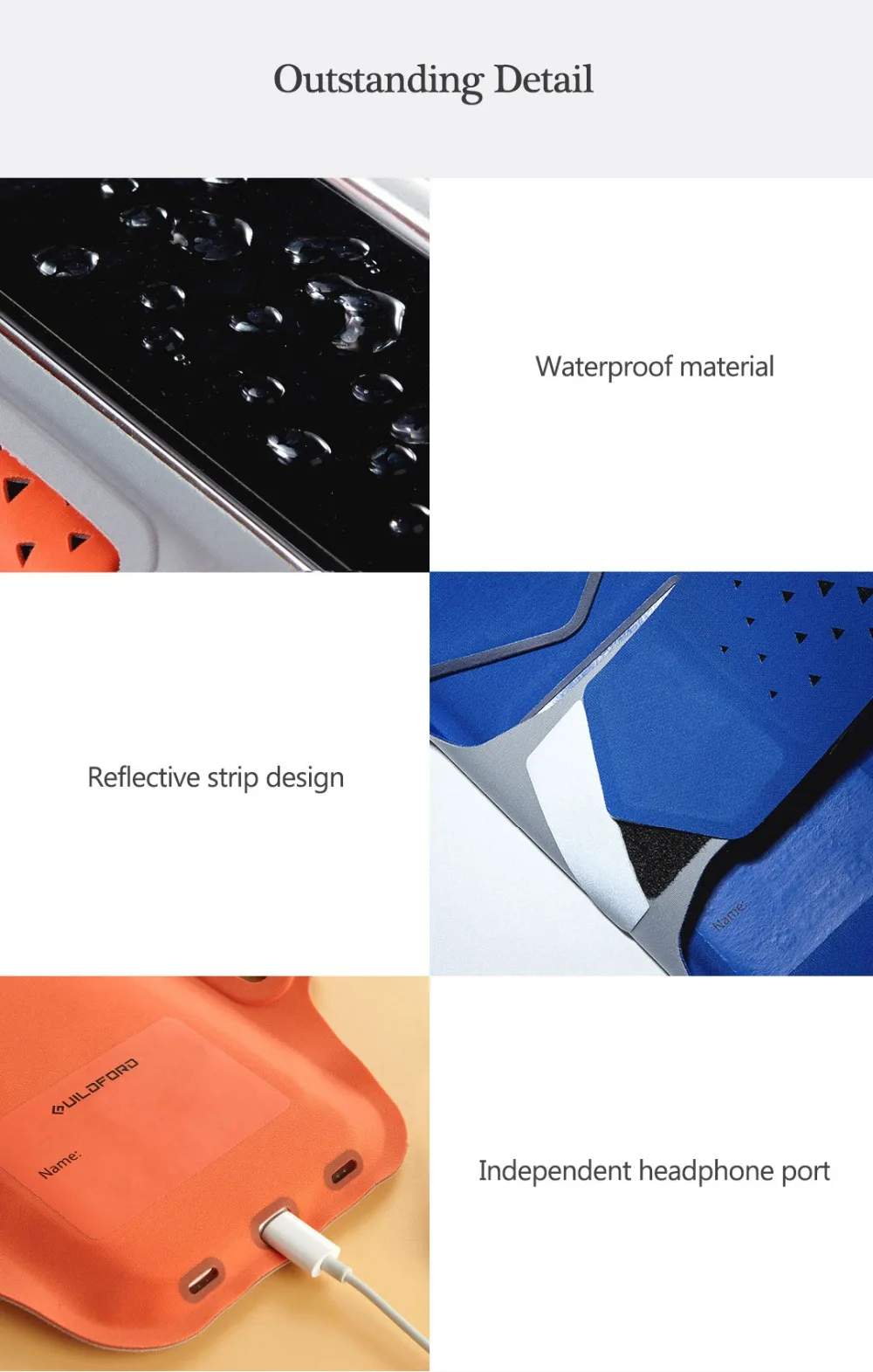 Xiaomi Gildford повязка на руку для 4,7 ''5,2'' 5,5 ''6'' спортивный Чехол-держатель для мобильного телефона для iphone huawei samsung Xiaomi телефон на руку