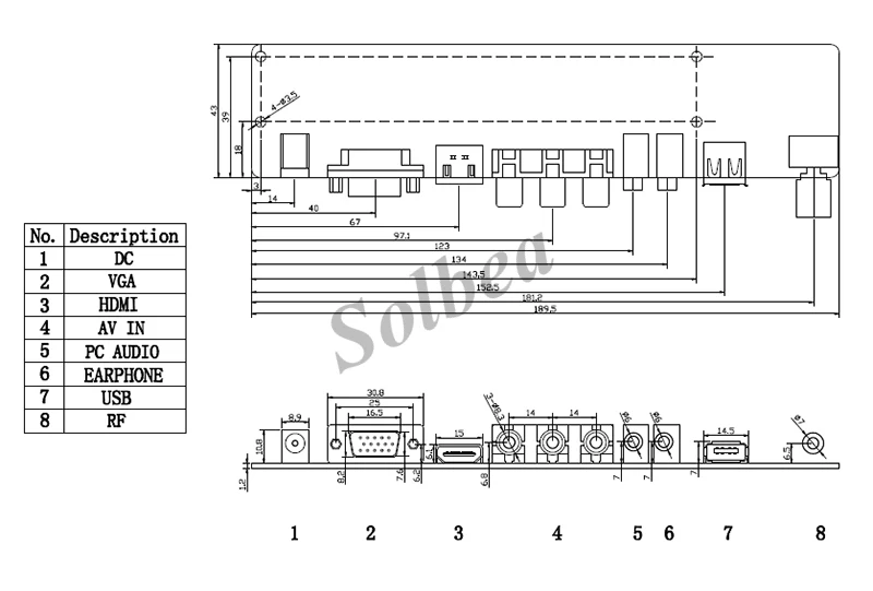 Универсальный микро hdmi CVBS рф USB VGA аудио Vedio TTL LVDS совета комплект т. Vst29.03 до 1920 X 1080