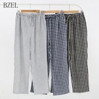 BZEL весенние осенние хлопковые домашние брюки мужские штаны пижамные штаны повседневные мужские пижамы и римские брюки пижамные брюки 3 цвета