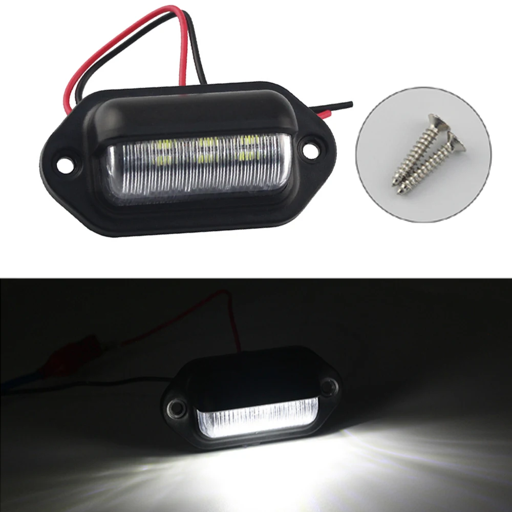1 шт. светодиодные лампы номерного знака 3528SMD Автомобильная Лампа 6000K мотоцикл