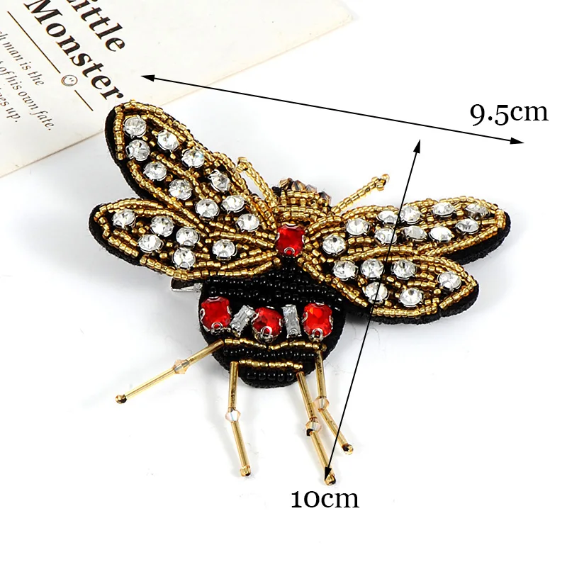 Модная обувь ручной работы бабочка пчела Винтажная брошь со