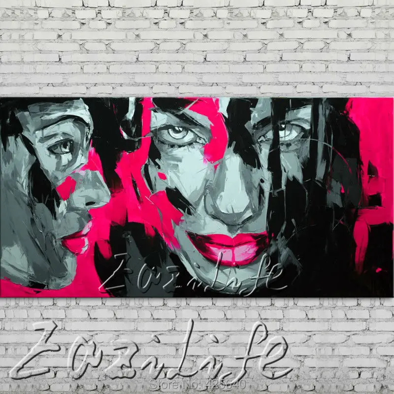 Нож для портретного лица картина маслом персонаж фигурка канва ручная роспись