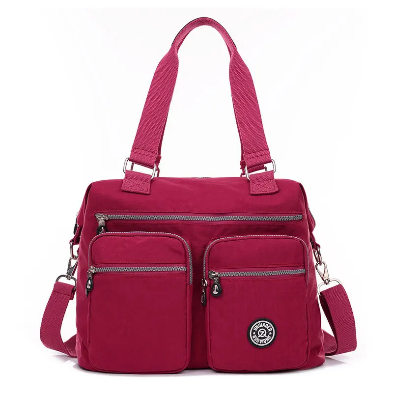 Новинка 2018 модные женские сумки нейлоновые однотонные через плечо женская сумка