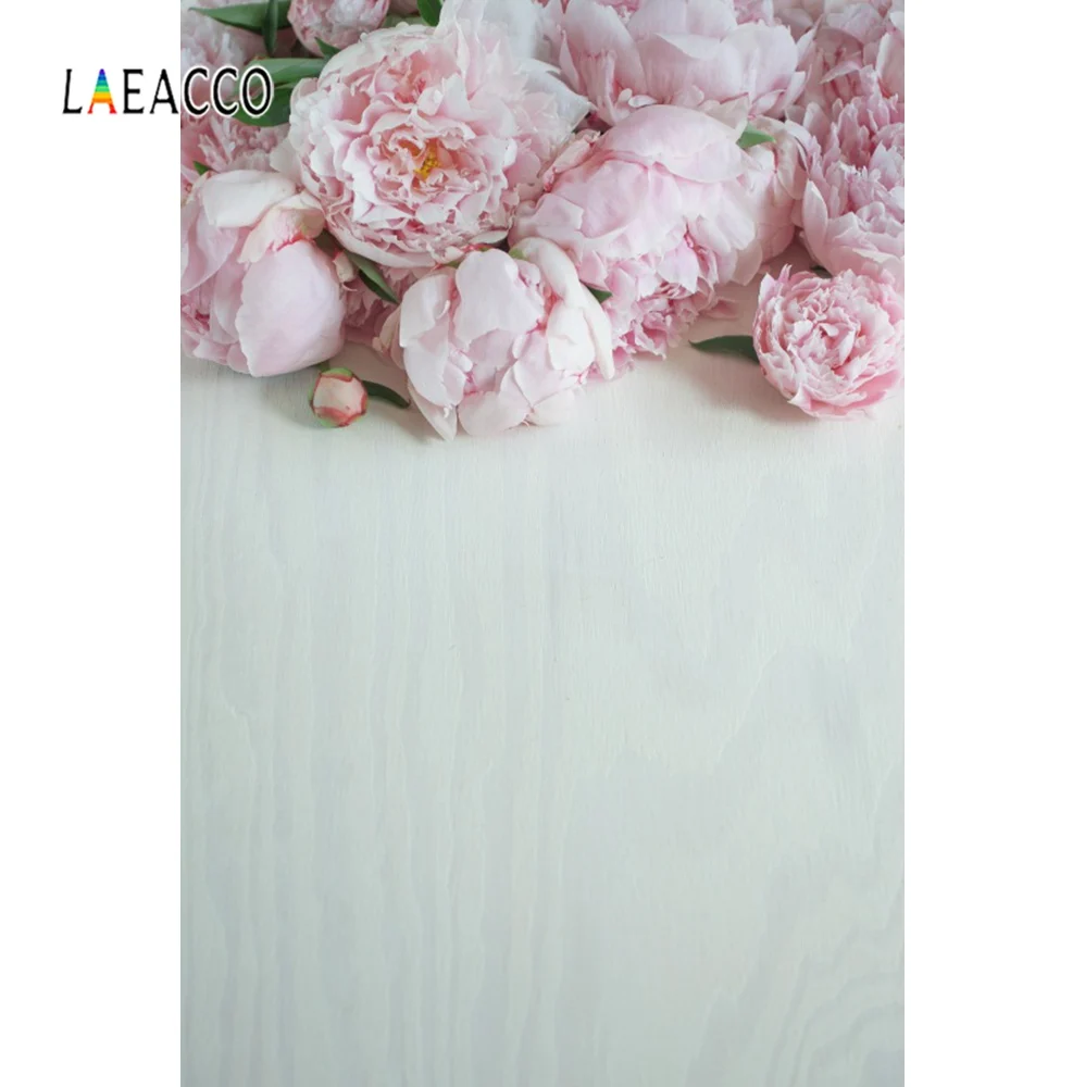 Laeacco Фото фоны розовый цветок Лепесток деревянная доска ПЭТ кукла портрет фото