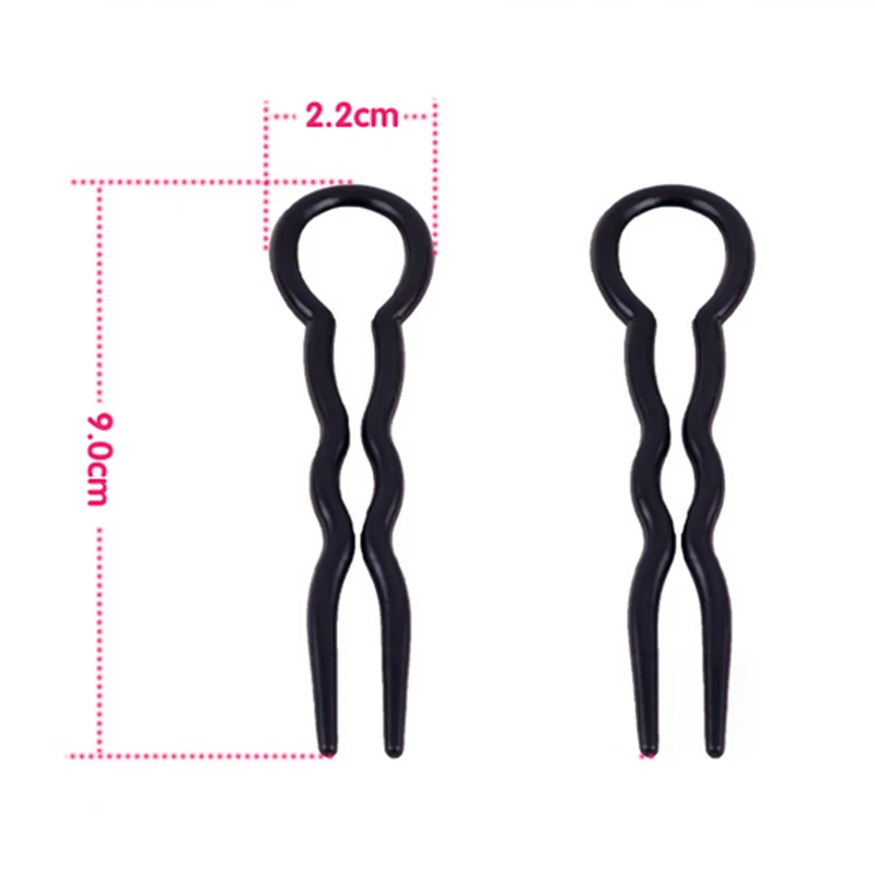 3 шт. черный новейший модный женский волшебный зажим для укладки волос инструмент