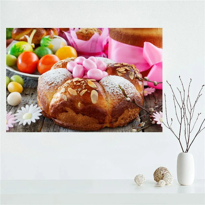 

Custom Easter Decorative Canvas Poster Bedroom Home Decoration Wall Poster Art Print Silk Fabric Customize Gift 50x75CM,60x90CM