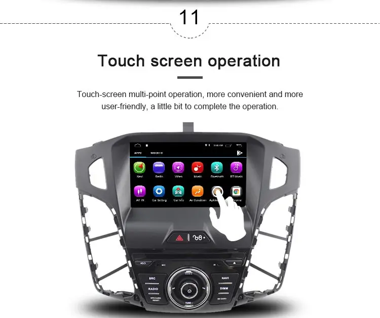 JDASTON Android 10 машинный DVD проигрыватель для Ford Focus 2011 2012 2013 WI-FI gps навигации 1 Din Автомобильный Радио стерео Мультимедиа