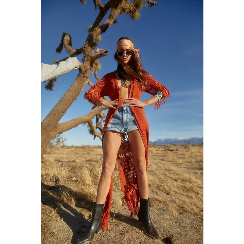 Женский купальник Пляжное Платье парео с кисточками накидка бикини 2019|Пляжная