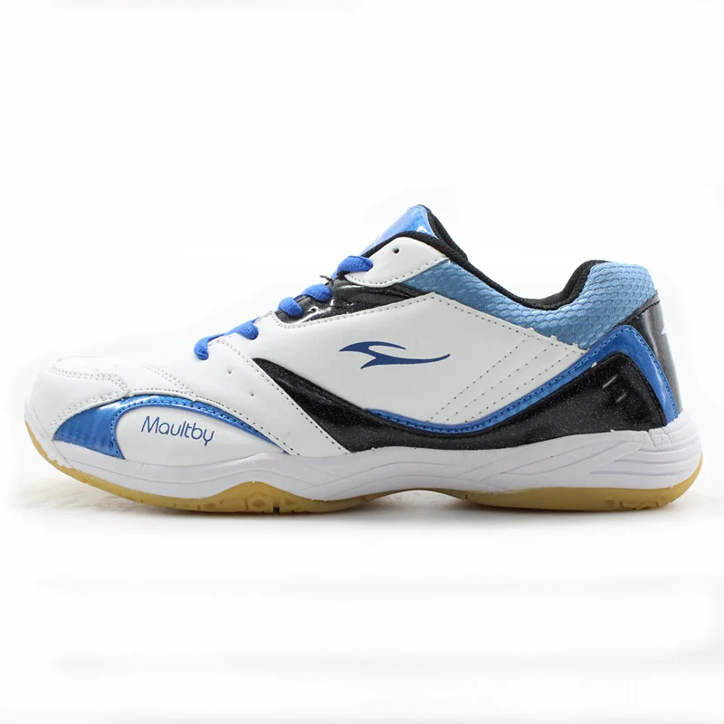 Мужские туфли для бадминтона Maultby белые синие дышащие нескользящие легкие